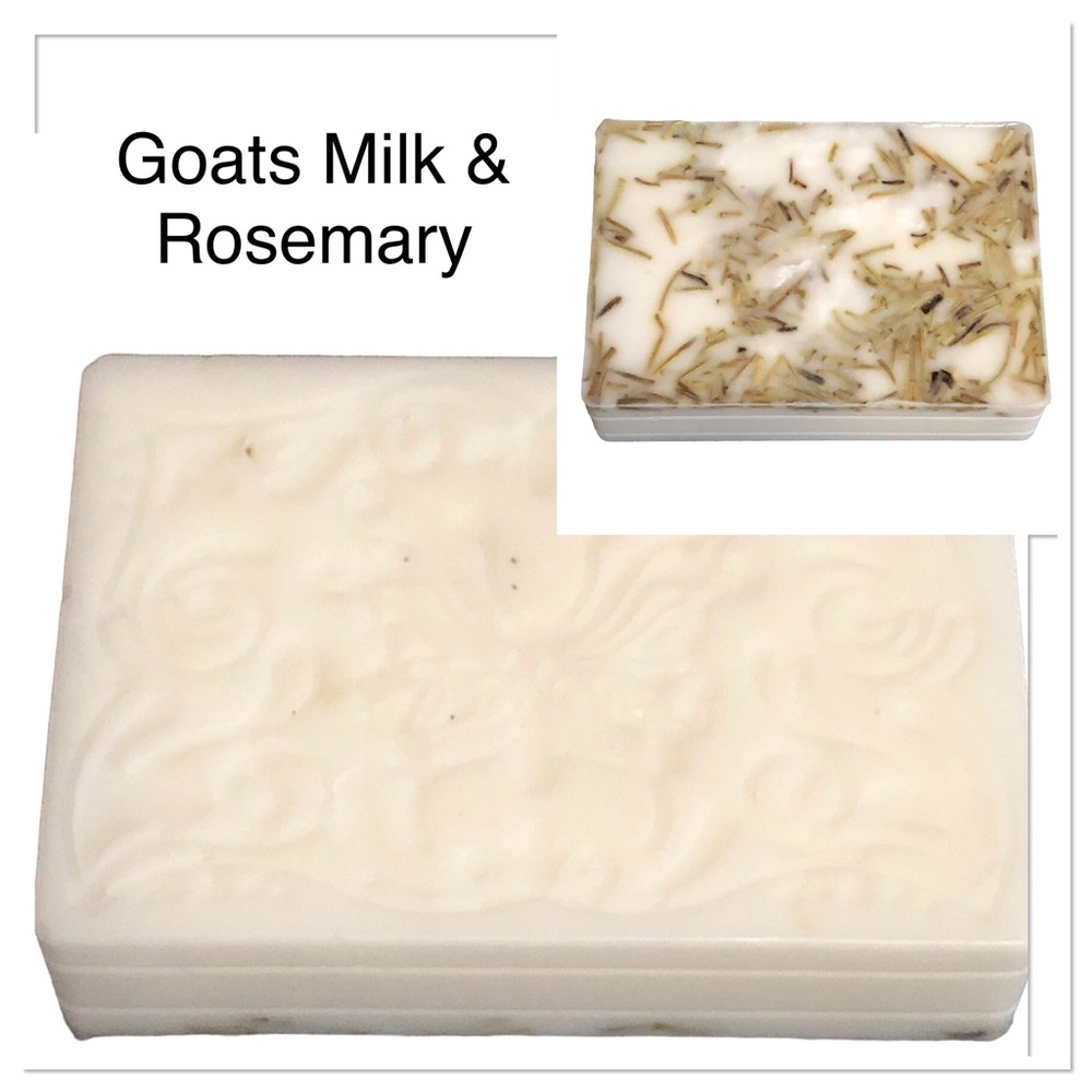 Handmade Moisturizing Goats Milk & Rosemary Scent Soap Hand Pour Large B…
